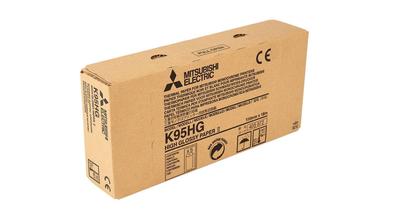 Mitsubishi K95HG / KP95HG Hochglanzdruckpapier (Karton mit 5 Rollen)